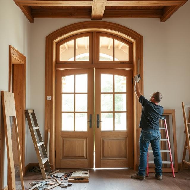 Einbau genormter Baufertigteile